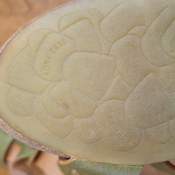 Kork-Ease Green Leather Sandals - Picture 10 of 16